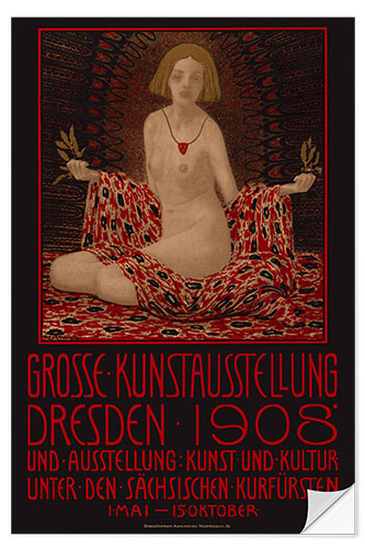 Vinilo para la pared Great Art Exhibition Dresden, 1908