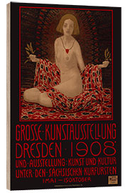 Tableau en bois Great Art Exhibition Dresden, 1908