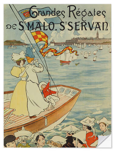 Självhäftande poster Grandes Regates de St. Malo - St. Servan