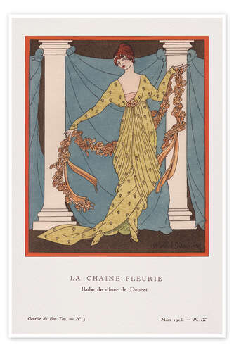 Plakat La chaine fleurie, 1913