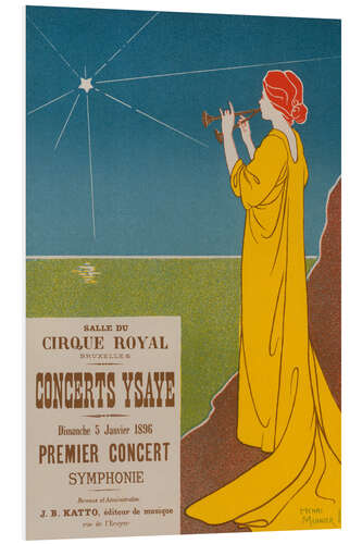 Tableau en PVC Concerts Ysaye, 1896