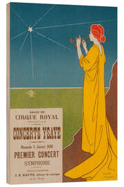Hout print Concerts Ysaye, 1896