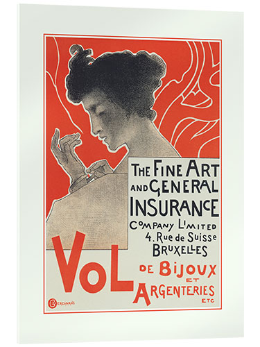 Acrylic print The Fine Art and General Insurance, 1896
