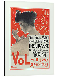 Tableau en aluminium The Fine Art and General Insurance, 1896