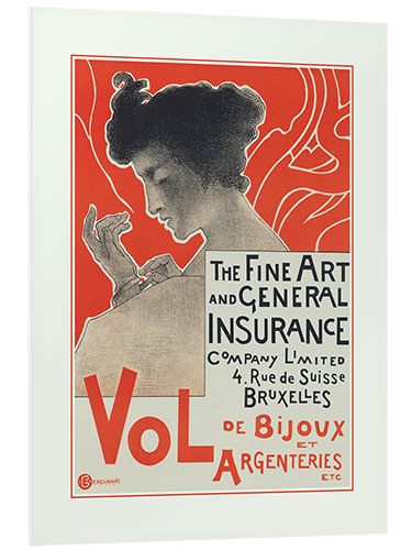 PVC print The Fine Art and General Insurance, 1896