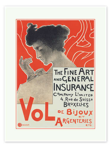 Plakat The Fine Art and General Insurance, 1896