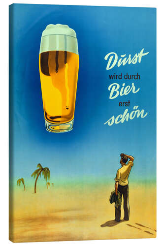Obraz na płótnie Beer Makes Thirst Beautiful