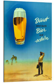 Magnettafel Durst wird durch Bier erst schön