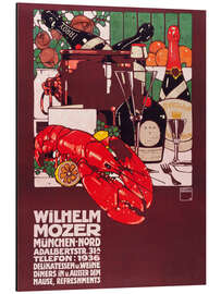Magnettafel Wilhelm Mozer Delikatessen und Weine, 1909