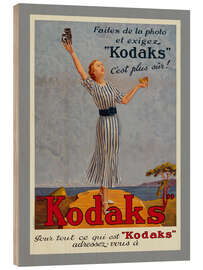 Quadro de madeira Kodaks, 1937 - Vintage Advertising Collection