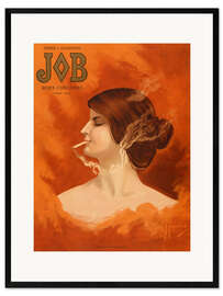 Impression artistique encadrée JOB Papier à cigarettes, Paris 1889
