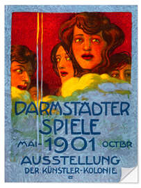 Selvklebende plakat Darmstadt Games Exhibition 1901