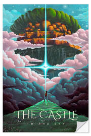 Vinilo para la pared The Golden Castle in The Sky - syntetyc