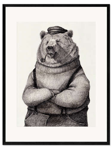 Framed art print Sailorbear II