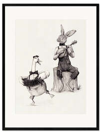 Framed art print Harmonies in Fur and Feathers