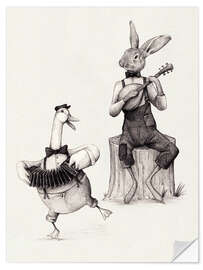 Wall sticker Harmonies in Fur and Feathers