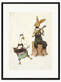 Impresión de arte enmarcada Harmonies in Fur and Feathers I