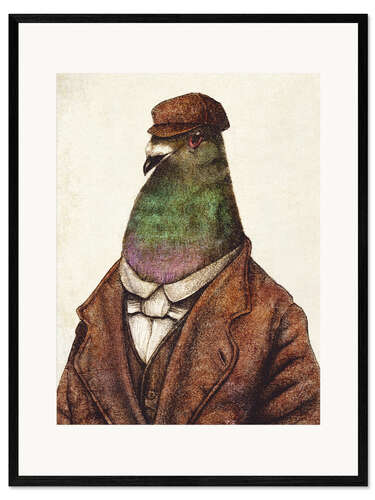 Impressão artística com moldura Pigeon of Yesteryears I