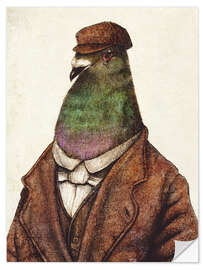 Sticker mural Pigeon of Yesteryears I - Mike Koubou
