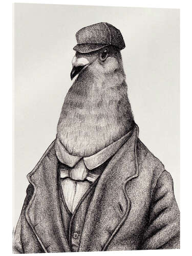 Akrylbilde Pigeon of Yesteryears II