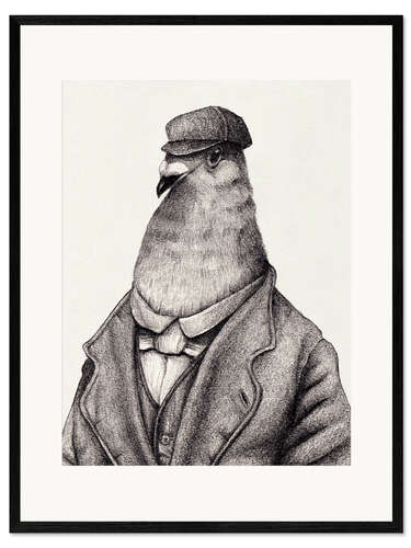Impresión de arte enmarcada Pigeon of Yesteryears II