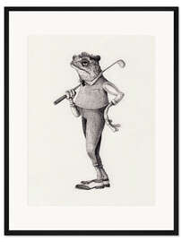 Gerahmter Kunstdruck Golfrosch II
