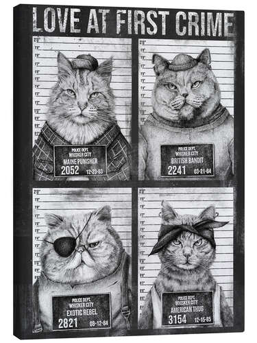 Canvas print Love At First Crime II