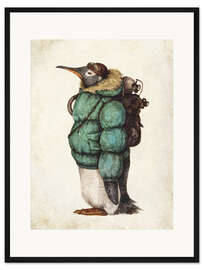 Gerahmter Kunstdruck Polarforscher I - Mike Koubou