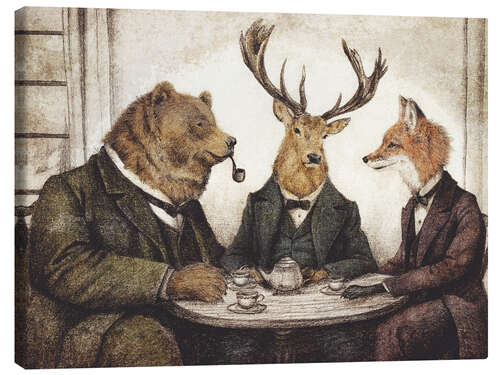 Tableau sur toile Wildlife Teatime