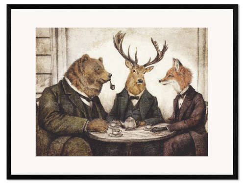 Framed art print Wildlife Teatime
