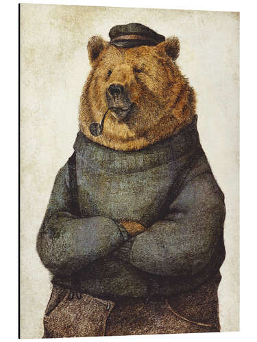 Aluminiumtavla Sailorbear I