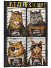 Magnettafel Cats Love At First Crime I