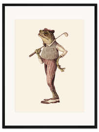 Gerahmter Kunstdruck Golfrosch I