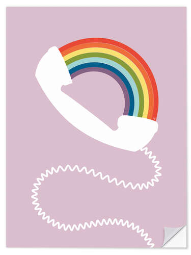 Sticker mural Rainbow Phone