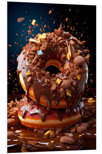 Foam board print Chocolate Donut