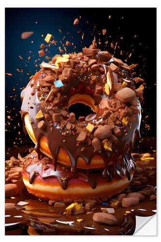 Wall sticker Chocolate Donut