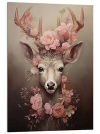 Gallery print Deer With Rose Decorations