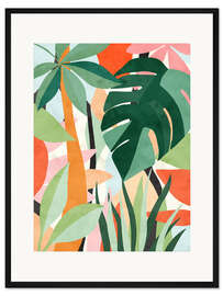 Gerahmter Kunstdruck Skandi-Dschungel