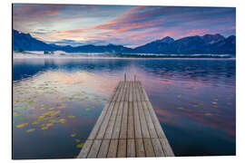 Aluminiumsbilde Jetty at Hopfensee, Bavaria