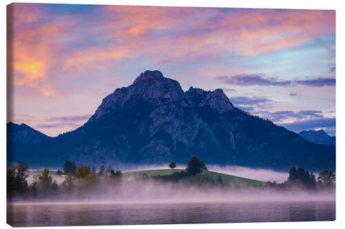 Lerretsbilde Sunrise at Hopfensee, Bavaria