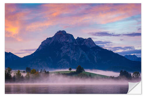 Wall sticker Sunrise at Hopfensee, Bavaria