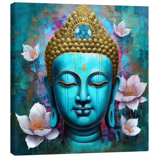 Canvas-taulu Buddha Face Lotus I