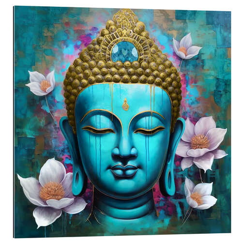 Gallery print Buddha Face Lotus I