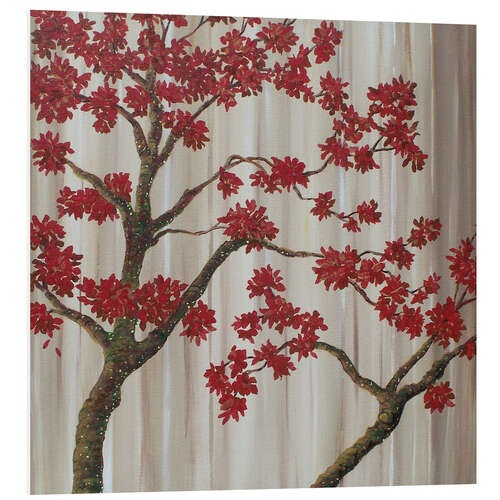 Foam board print Red Tree Love