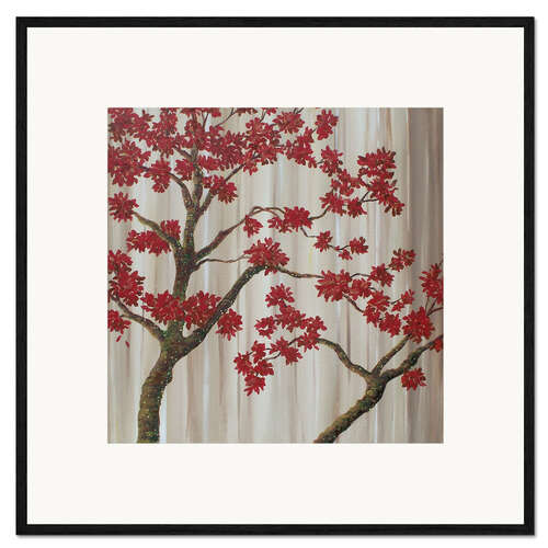 Impression artistique encadrée Red Tree Love