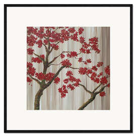 Impression artistique encadrée Red Tree Love