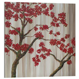 Tableau en plexi-alu Red Tree Love