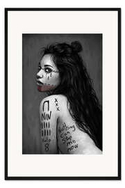 Gerahmter Kunstdruck NIN Girl