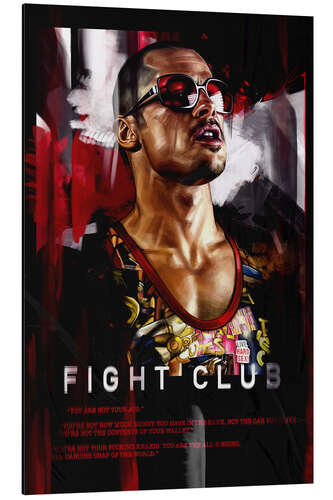 Aluminium print Fight Club, Tyler Durden