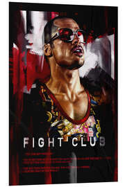 Foam board print Fight Club, Tyler Durden